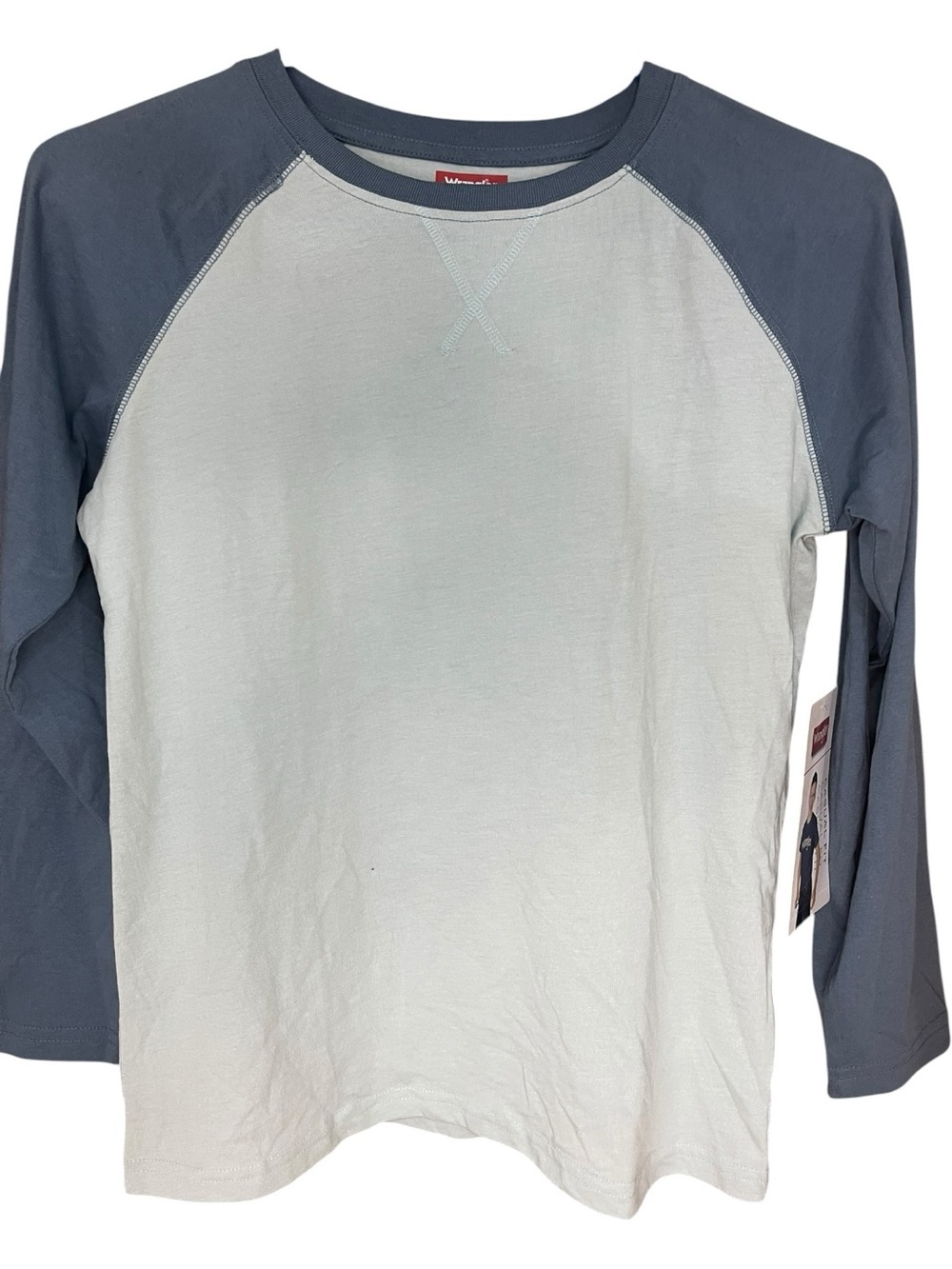 Wrangler Raglan Sleeve Baseball T-Shirt Blue